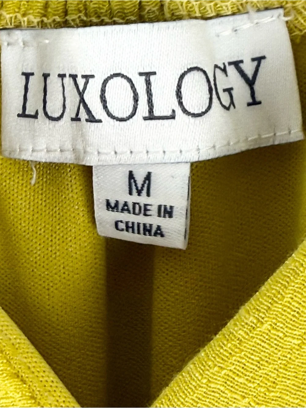 Luxology Chartreuse Criss-Cross Blouson Bodice Ruffled Skirt Summer Dress Medium - Picture 6 of 7
